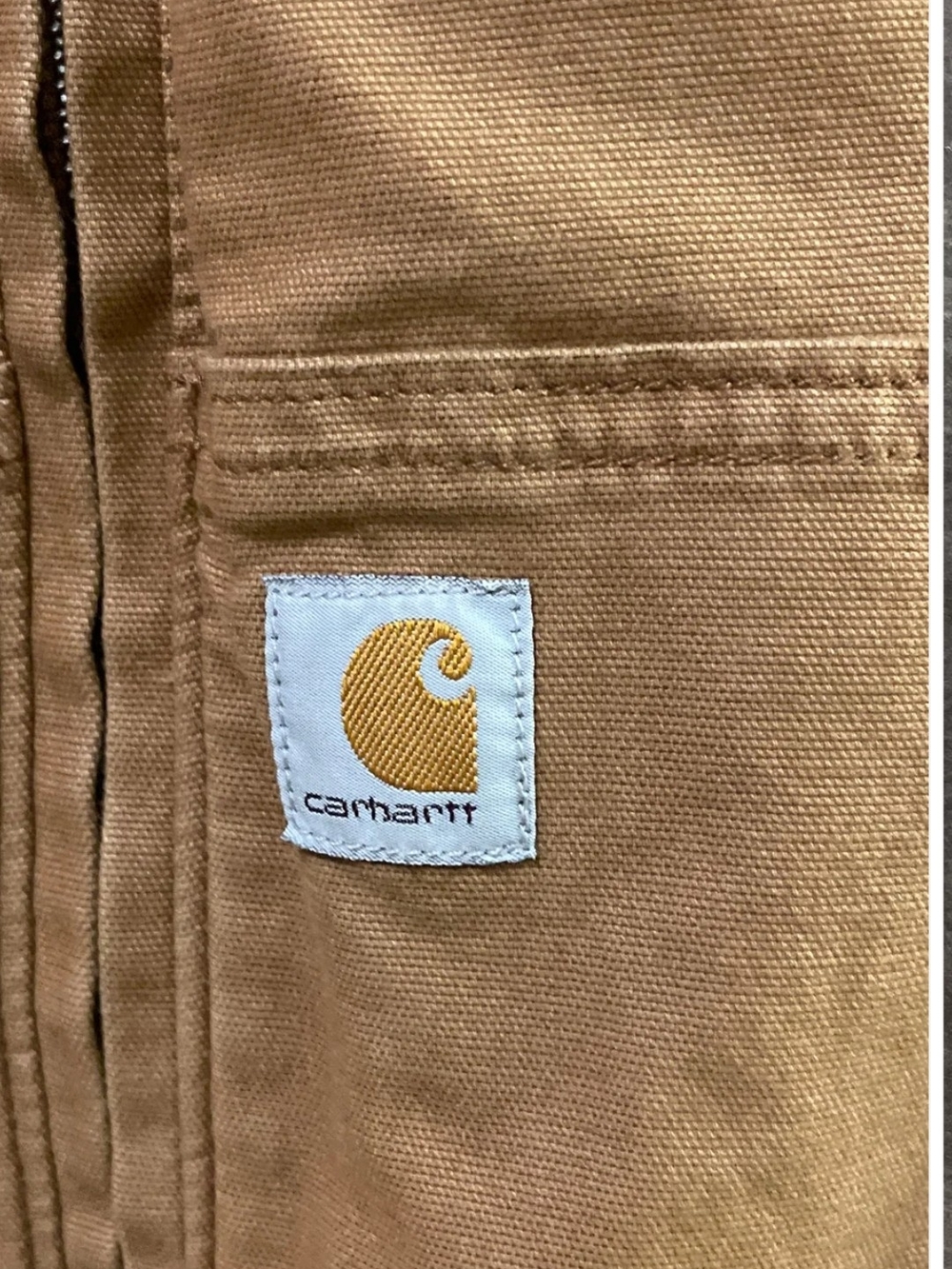 Carhartt Women's Crawford Bomber Jacket Brown Rugged Flex Mesh Lined Sz L - Picture 3 of 5